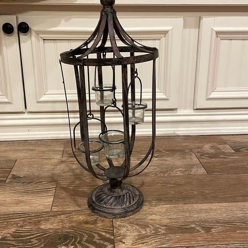Rustic candle holder